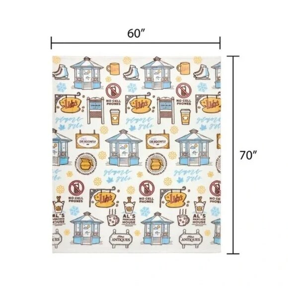 Gilmore Girls Silk Touch Throw, 60" x 70" Blanket New - Picture 1 of 4